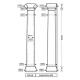 Колонна Европласт 1.30.214 Пенополиуретан 2622*392*392 мм