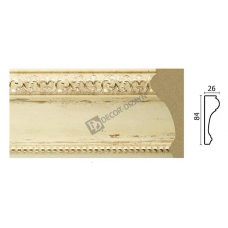 Молдинг средний Decor Dizayn 147-1028 Полистирол 2400*84*26 мм