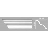 Плинтус потолочный гладкий Decomaster 96269/18 (145х154х2400мм)