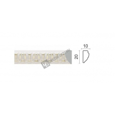 Молдинг малый Decor Dizayn 103C-60 Полистирол 2400*20*10 мм